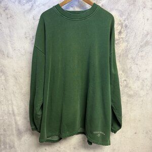 Eddie Bauer EBTEK Sweatshirt Mens XL 28x31.5 Green Crew Neck 90s Y2K Outdoor